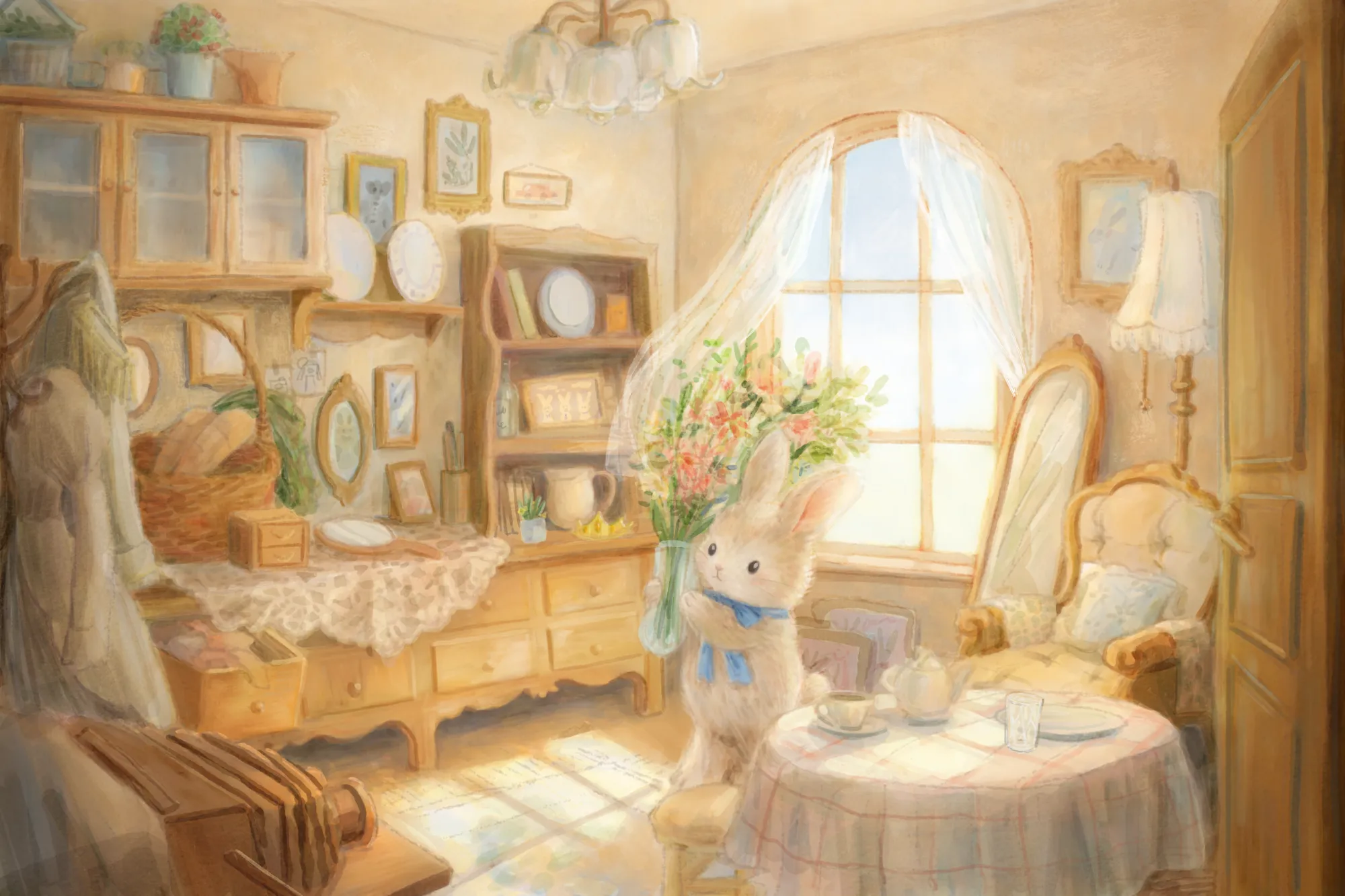 햇살 가득한 미장 벽의 아기자기한 소품으로 꾸며진 베니의 방