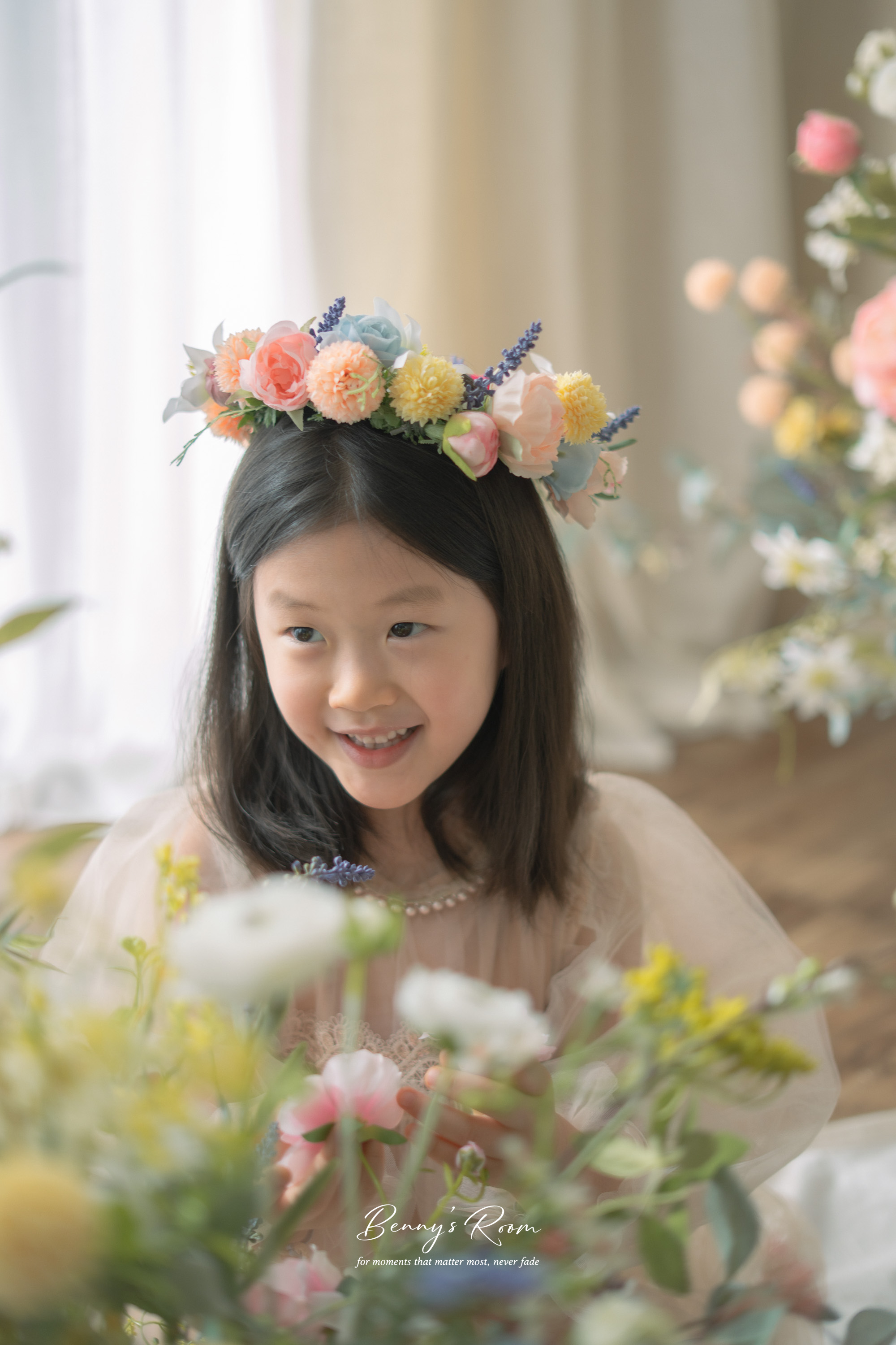 베니의 정원 촬영 예시